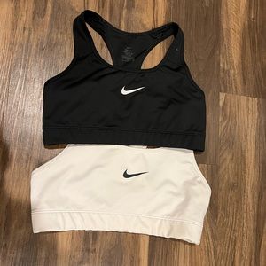 Two Nike sports bras